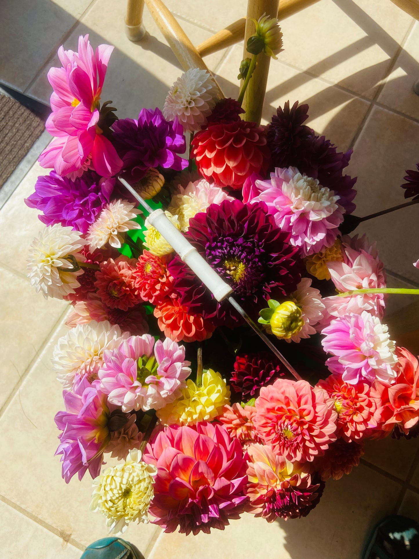Bucket of Blooms - Wedding White